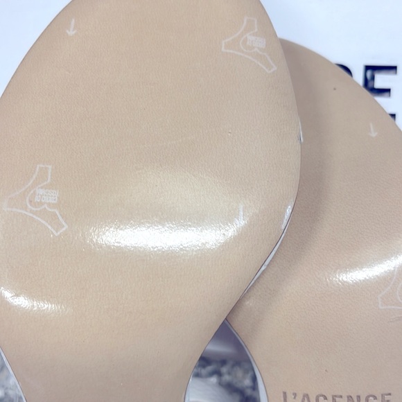 L’agence Giselle leather white ankle strap - Picture 4 of 4